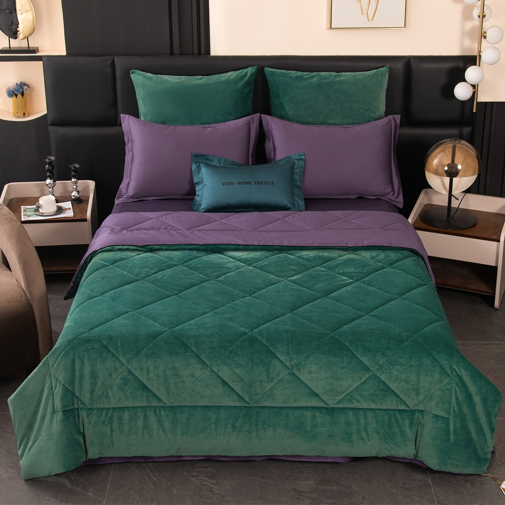 Комплект постельного белья Сатин Velvet Premium с Одеялом VP005