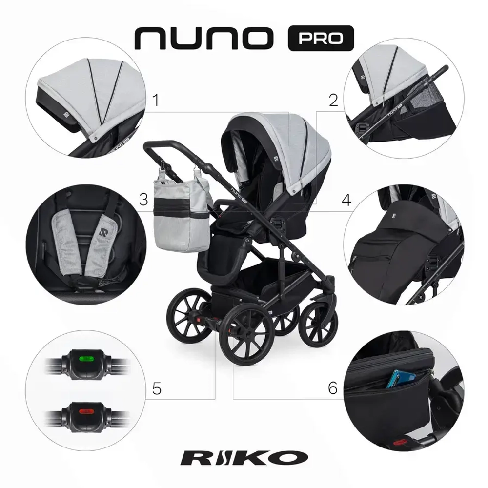Прогулянкова коляска 2 в 1 Riko Nuno Pro