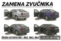 Komplet Zvučnika za Skoda Octavia Mk1, Mk2, Mk3 i Mk4