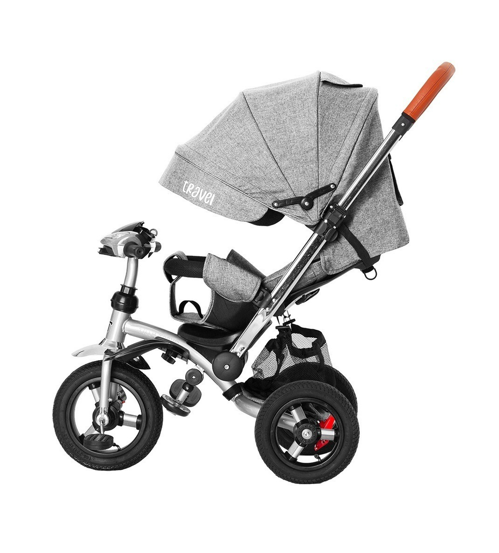 Дитячий триколісний велосипед TILLY TRAVEL T-387/1 з колясочною ручкою