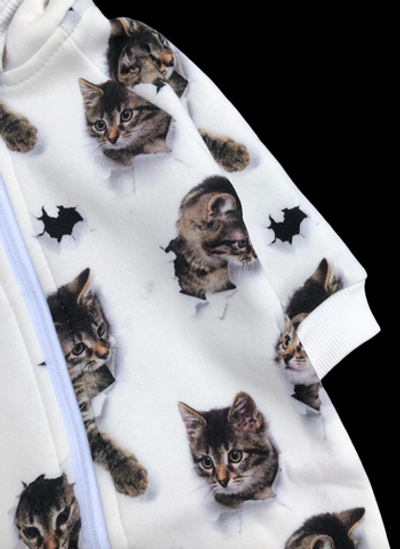 Комбінезон (ромпер) з капюшоном “Stile”, трьохнитка з начосом ТМ "Mario Kids" (68 см)