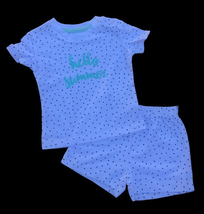 Костюм 2в1: футболка, шорти "Привіт літо", бавовна, бавовна ТМ "Impidimpi" (62-68 см)