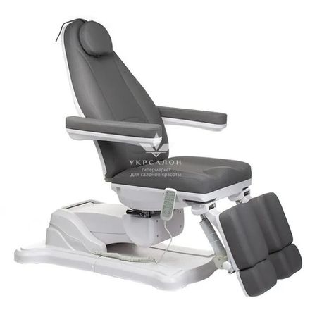 Крісло педикюрно-косметологічне Mazaro BR-6672А (5 моторів), grey