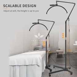 Безтіньова Led лампа для бьюті майстра універсальна HD-M40X 36W на колесах