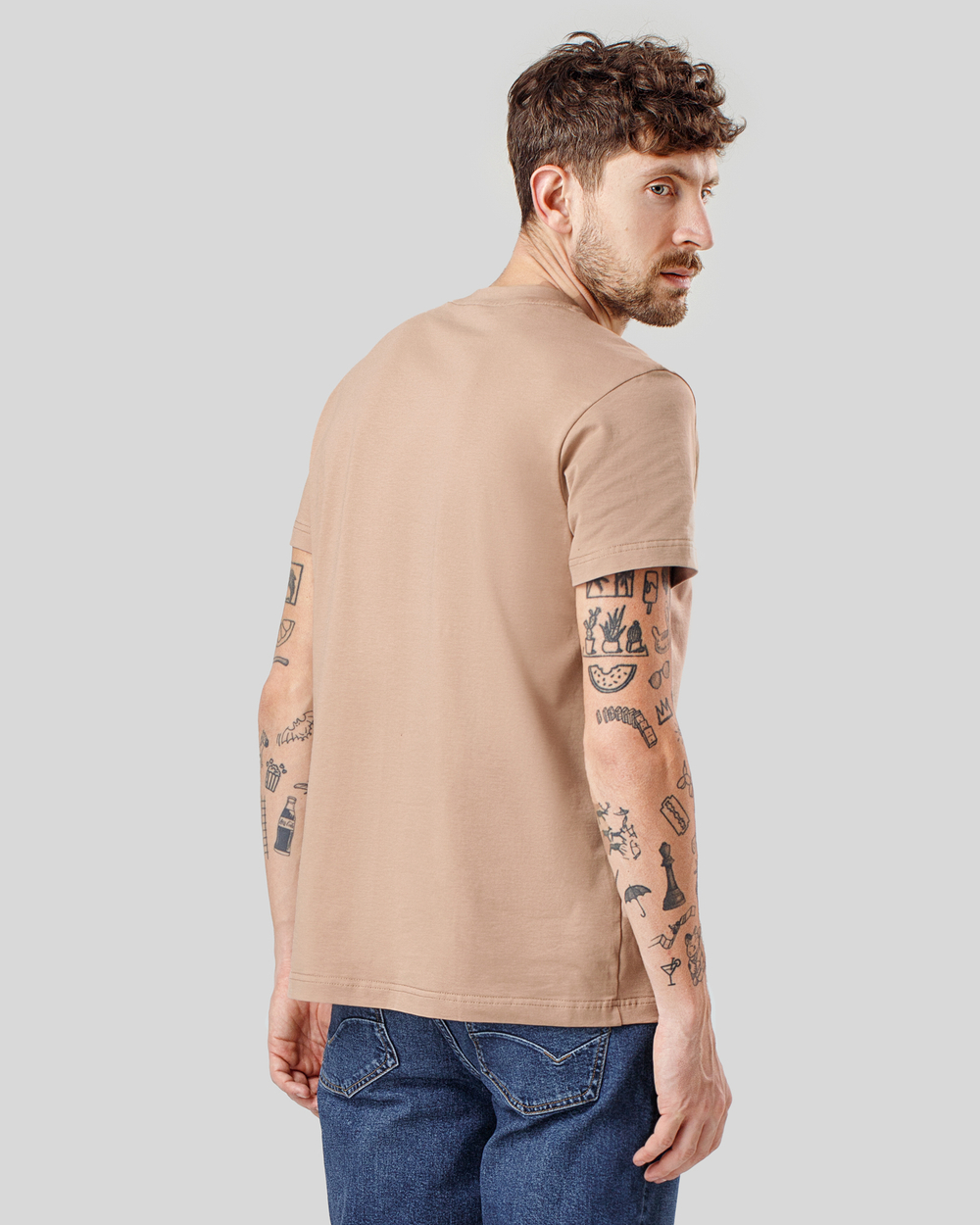 Футболка чоловіча бежева (арт. 7462300505)