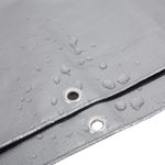 Тент 4х8 от дождя и снега 250г./м2 (серый/черный). Усиленные края.