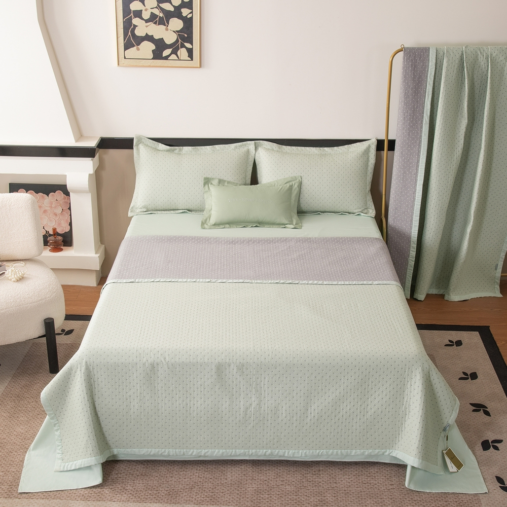 Комплект постельного белья Сатин Aurora Veil с Покрывалом AV005