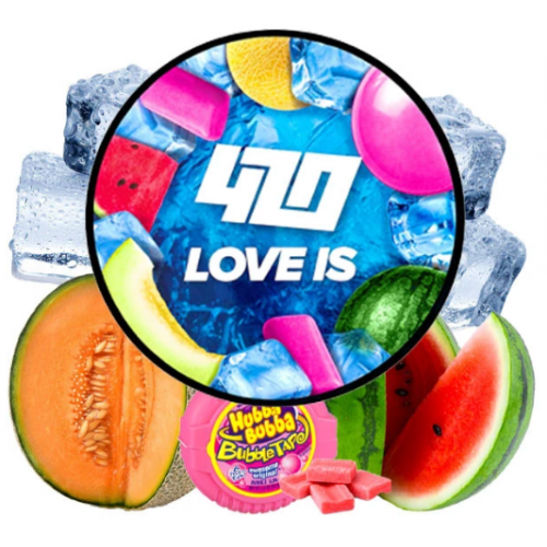 Тютюн 420 Frost Line Love Is (Баблгам Диня Арбуз Лід) 100г