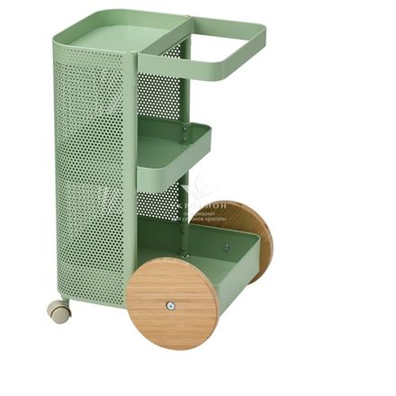 Косметологічний візок Dajlien світло-зелений