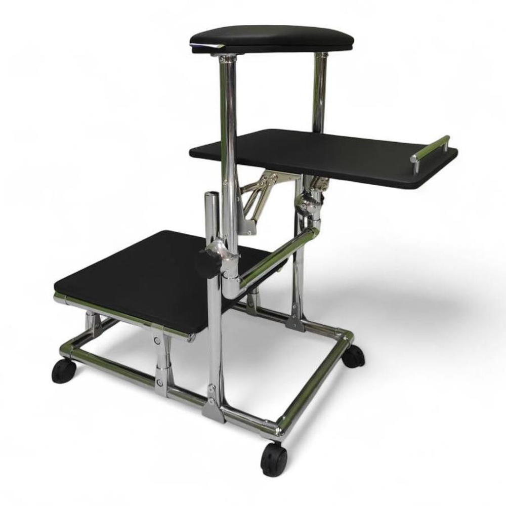 Підставка для педикюру Tertio 2 в 1 з високою полицею на коліщатках