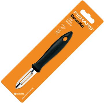 Кухонний ніж Fiskars Essential для чищення овочів 6 см Black (1023786)