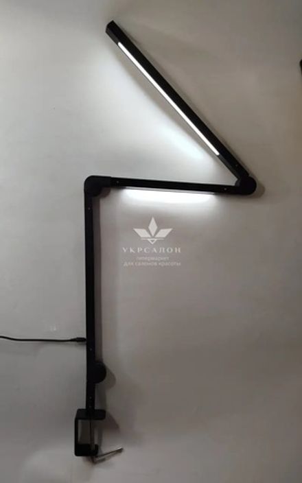 Настільна лампа Global Fashion SM-6621 на струбціні, 37 Вт, чорна