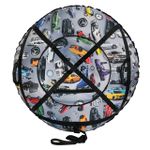 Надувные санки-ватрушки  для катания с горки "Mercedes" диаметр 100 см. (Оксфорд, ПВХ)