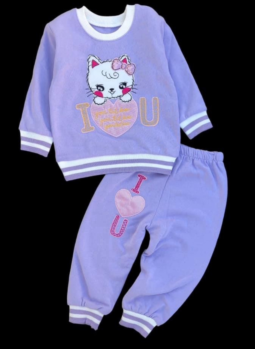Костюм 2в1: світшот, штани, двунитка з начосом ТМ "Missmini Kids" (86 см)