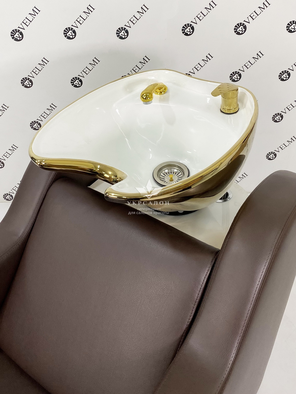 Парикмахерская мойка Dina Gold White