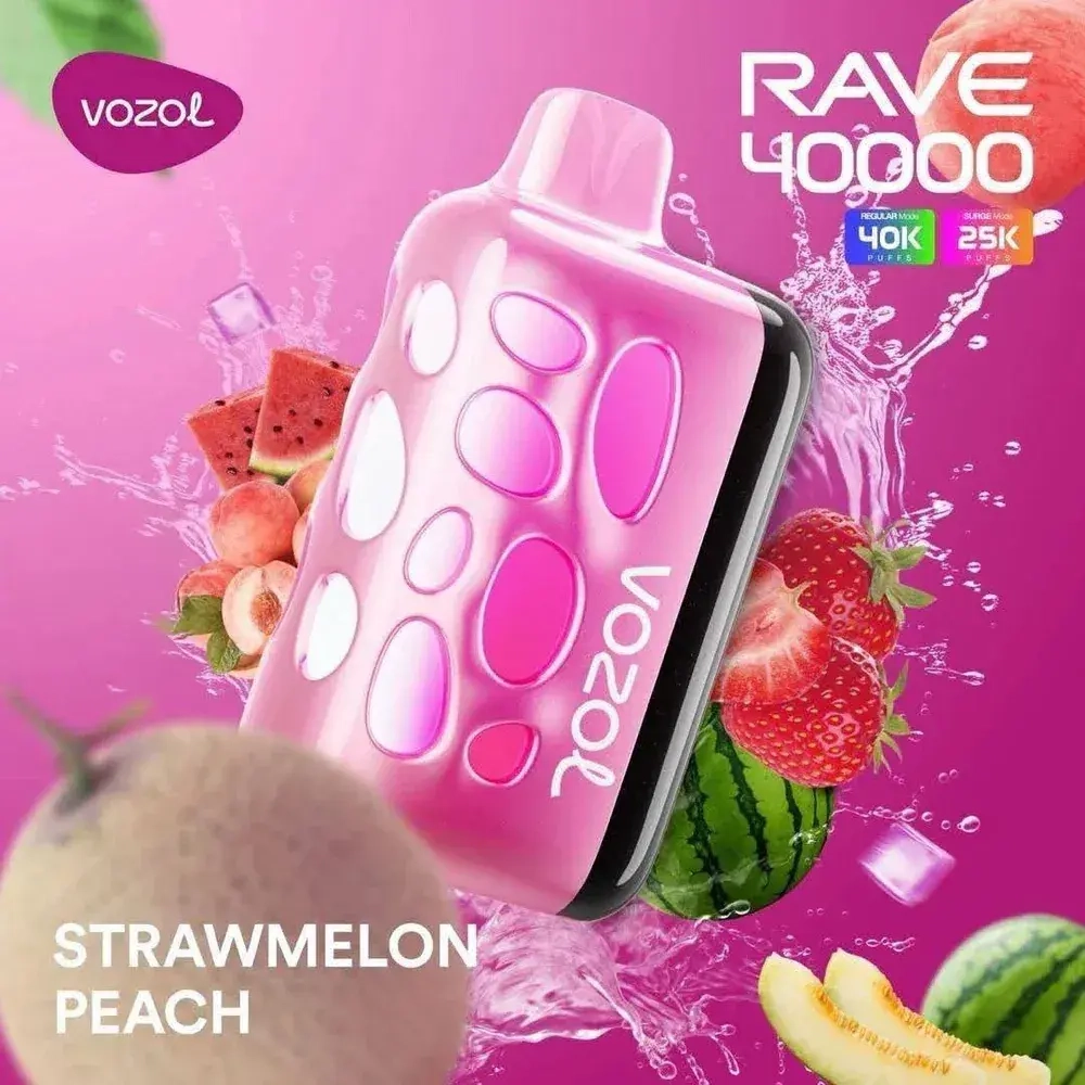 VOZOL RAVE 40000 - Strawmelon Peach (5% nic)