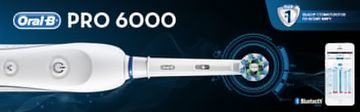 Зубна щітка Oral-B з підключенням Bluetooth D36.545.5X 6000 PRO White Smart Series