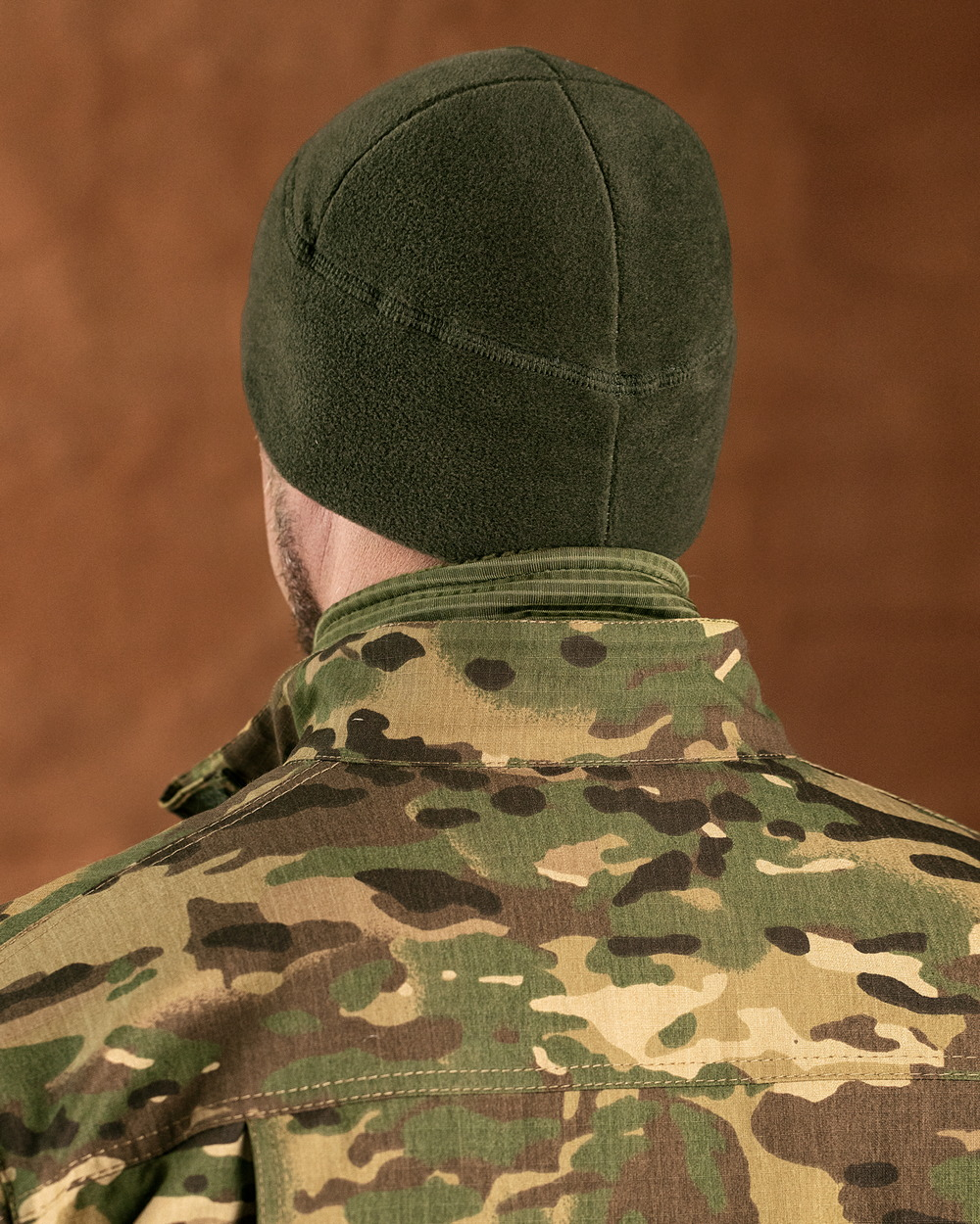 Шапка флісова кольору хакі чоловіча (арт. 3562200301)