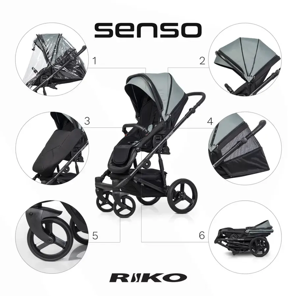 Универсальная коляска 2 в 1 Riko Senso