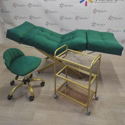 Анатомічна кушетка Tertio 2 Gold для лешмейкерів та бровістів