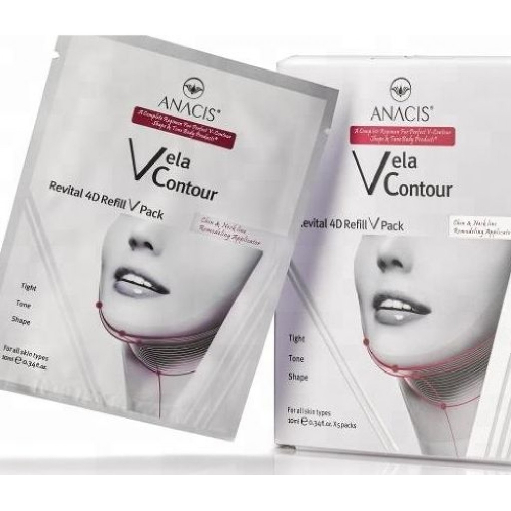 Ліфтинг-маска для контуру обличчя Vela Contour 4D Refill V Pack