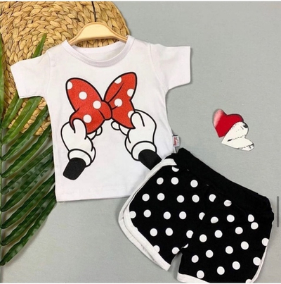 Костюм 2в1: футболка, шорти "Мінні", бавовна ТМ "Murat Baby"