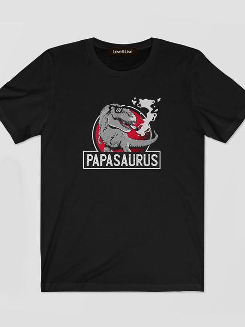 Футболка чоловіча чорна Papasaurus Love&Live