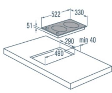 Варильна поверхня електрична Domino GORENJE GIK32B