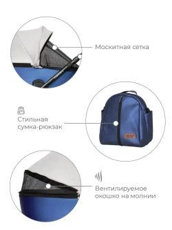 Универсальная коляска 2 в 1 Riko Ozon Shine