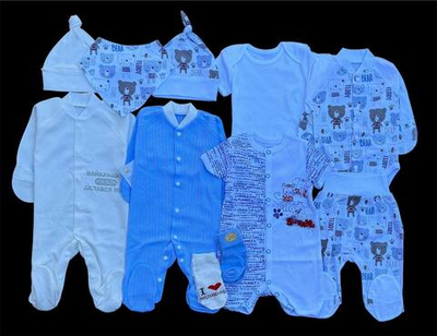 Гарний набір одягу для новонародженого хлопчика, якісний одяг для немовлят літо, зріст 56 см, бавовна