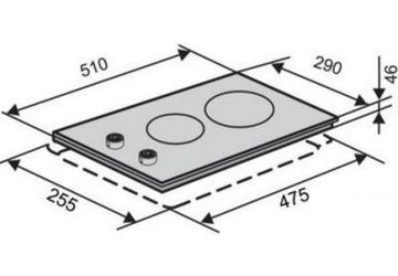 Варильна поверхня електрична Domino VENTOLUX VB 62 TC WH