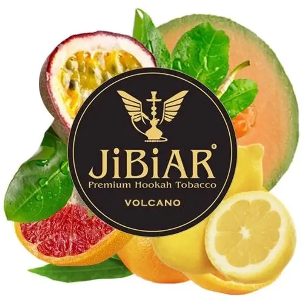 Табак Jibiar Volcano (Джибиар Грейпфрут Дыня Лимон Маракуйя) 100g (срок годности истек)