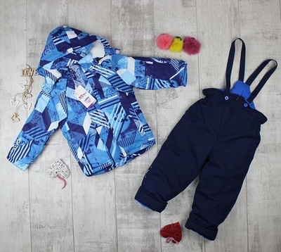 Комплект 2в1: куртка, напівкомбінезон, термо-плащівка (80 см)