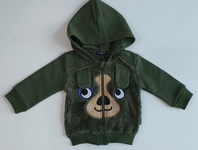 Кофта із капюшоном "Dog", трьохнитка з начосом, набивна махра ТМ "Tuffy"