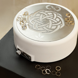 Вытяжка маникюрная настольная Jacky Ring c HEPA фильтром, белая