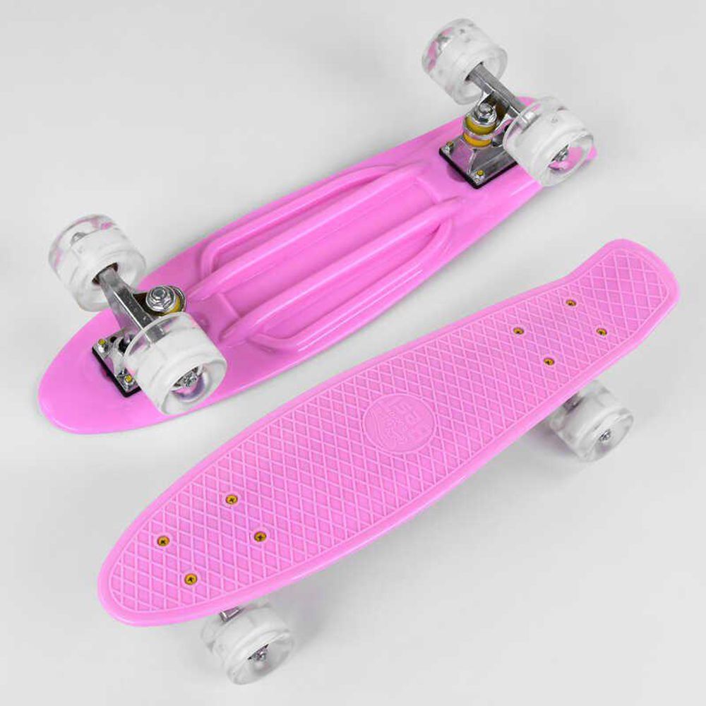 Скейт Пенни борд 3805 (8) Best Board, доска=55см, колёса PU со светом, диаметр 6см