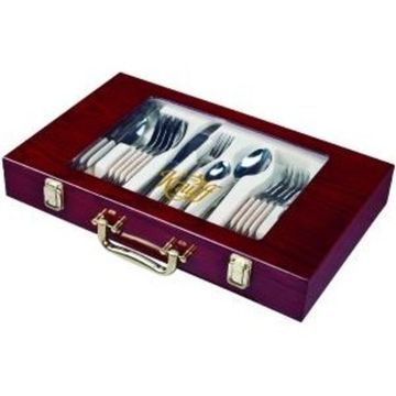 Набір столових приладів 24 предметів у валізі Krauff 29-189-008 Elegance