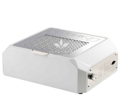 Настільна манікюрна витяжка з фільтром HEPA Teri Diamond, колір білий (сітка металік)