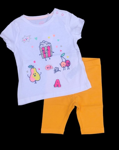 Костюм 2в1: футболка, бриджі "Summer", бавовна ТМ "Cool club" (68 см)