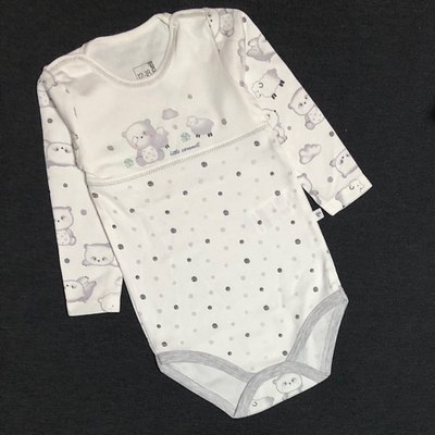 Боді з довгим рукавом "Ведмежата", бавовна ТМ "Caramell"  (80 см)