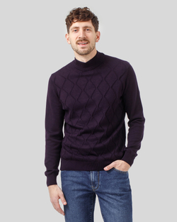 Джемпер чоловічий темно-фіолетовий (арт. 7662300304)