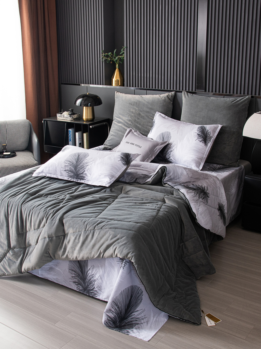 Комплект постельного белья Сатин Velouria Luxe с Одеялом VL013