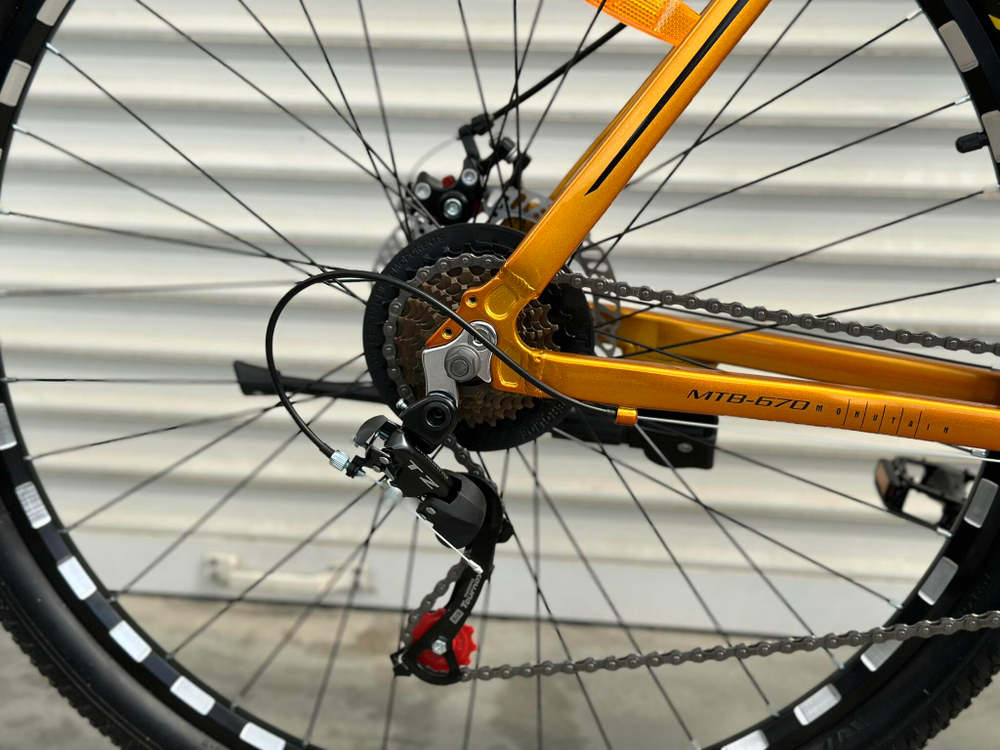 Велосипед горный алюминиевый 29 дюймов Toprider 670 оборудование Shimano рама 21"