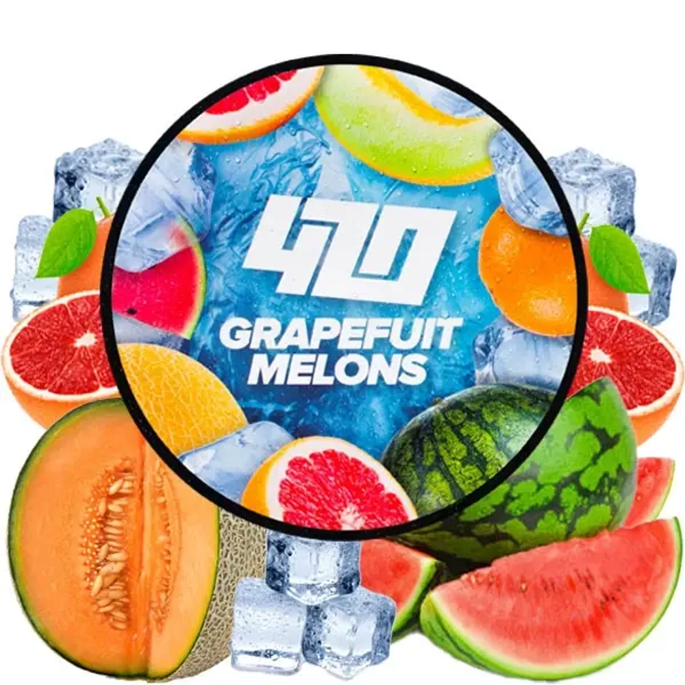 Табак 420 Frost Line Grapefruit Melons (Грейпфрут Дыня Лед) 100г