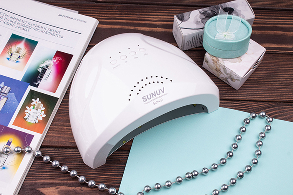 Лампа для манікюру LED+UV Sun One, нового покоління із кварцовими діодами, 48W (оригінал)
