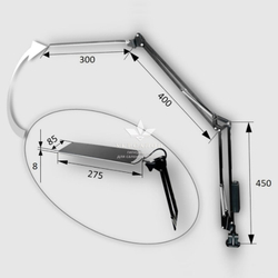Настольная светодиодная сенсорная LED лампа c USB и регулировкой света X-LED-20 SB черная