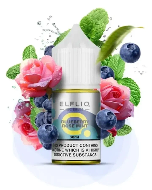 Жидкость ELFLIQ Blueberry Rose Mint (Ельфлик Черника Роза Мята) 30 мл/5%
