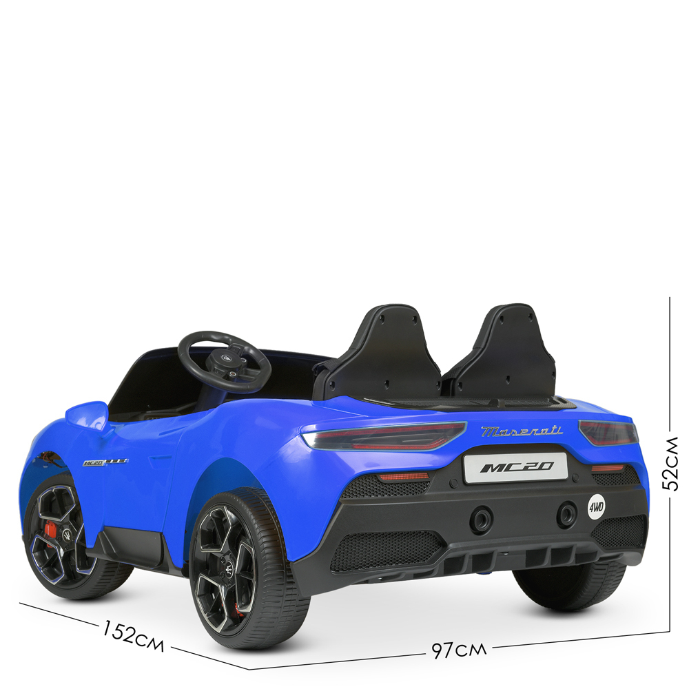 Детский двухместный электромобиль суперкар Maserati MC20 4WD M 4993EBLR