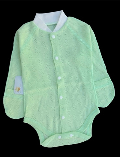 Боді з довгим рукавом, рібана трансфер ТМ "Happy ToT" (62 см)