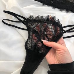 Мереживний комплект з ставкою сітка